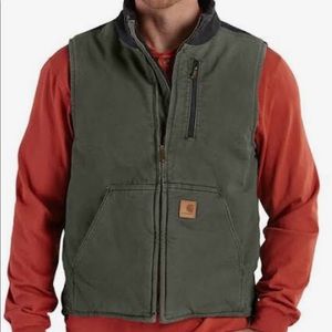 Carhartt Men’s Mock Neck Vest Sherpa Lining